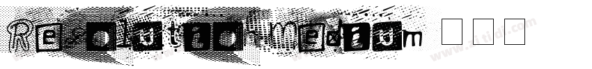 Resolution Medium字体转换